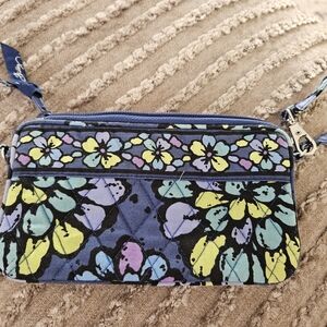 Vera Bradley Blue Floral Clutch